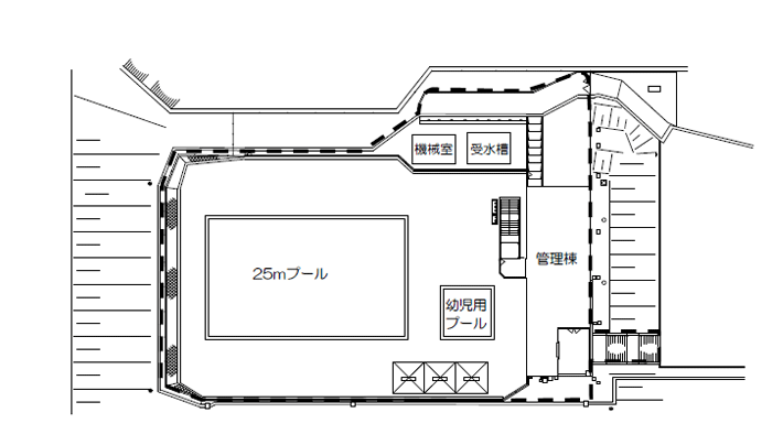 長沢村岡公園水泳プール